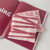 Sacs en papier anti-graisse à motif cœur rose romantique avec impression numérique pour emballage cadeau, Saint-Valentin, anniversaire et fêtes