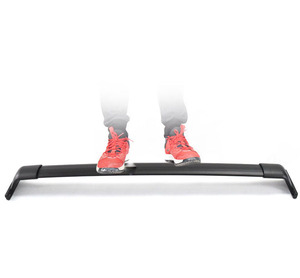 Barre de toit en alliage d'aluminium noir pour voiture, support de toit pour kayak, vélo, bateau, rangement 2 4x4 tout-terrain, slim, auto, pêche - Product Image 1
