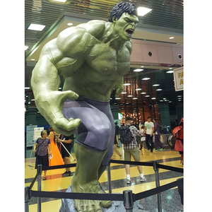 Estatuas de fibra de vidrio personalizadas de tamaño real <span class=keywords><strong>Hulk</strong></span> Movie Prop 1:1, estatua de figura de juguete de Anime de resina de tamaño completo - Product Image 3