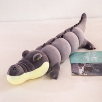 Coussins en peluche super doux en forme de crocodile, rembourrés en coton PP, poupées anime brodées pour le soulagement du stress, unisexe, tous âges, idéal pour les anniversaires