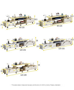 Mới đơn giản hiện đại có thể thu vào rắn gỗ phòng ngủ Nordic TV Tủ Bàn cà phê - Product Image 6
