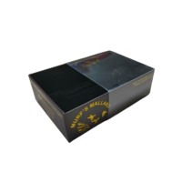 Boîte d'emballage en carton rigide noire personnalisée avec tiroir coulissant, logo en feuille d'or, pour ensemble de couleurs de canard, Noël