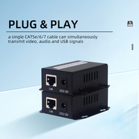 Caméra IP sur RF câble coaxial Extender 500m RJ45 vers émetteur de diffusion RF