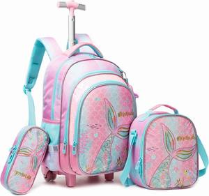Jasminestar 3 In 1 Set 3d Unicorn Trolley School zaino per ragazzi ragazze Cute Pull Rod Fashion Set <span class=keywords><strong>di</strong></span> <span class=keywords><strong>zaini</strong></span> <span class=keywords><strong>di</strong></span> grande capacità - Product Image 2