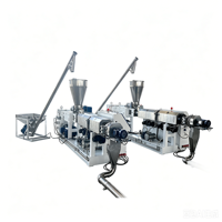 Vis double hélice contrarotative pour la production de LDPE, PVC, HDPE, LLDPE, EVA, TPO, avec capacités de production multiples personnalisables de 100 à 1000 kg/h, directement de l'usine