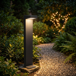 Lampes LED de jardin en aluminium, angle de faisceau 120°, blanc chaud doux 2700K, étanches IP65, télécommande, pour extérieur, jardin, porche, garage, haute performance - Product Image 3