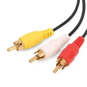 RCA to Stereo Mini Jack AV to 3 RCA Male Adapter Audio Video Cable Stereo cable