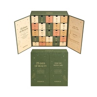 Calendrier de l'Avent de Luxe Personnalisé 25 Jours – Coffret Cadeau en Carton Rigide Double Porte, Matériaux Recyclés, Écologique, pour Cosmétiques