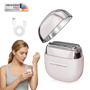 Mini Depiladora Eléctrica Recargable USB para Mujer, IPX7 Lavable, Depiladora <span class=keywords><strong>de</strong></span> Lámina Doble, Depiladora Corporal <span class=keywords><strong>de</strong></span> Viaje para Mujer - Product Image 1