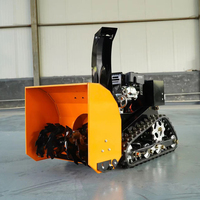 Robot souffleuse à neige électrique polyvalent Chasse-neige télécommandé Souffleuse à neige sur chenilles en caoutchouc Équipement de déneigement