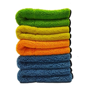 Panno per la pulizia dell'autolavaggio 800 <span class=keywords><strong>salviette</strong></span> a <span class=keywords><strong>doppio</strong></span> colore Gsm addensare i dettagli di asciugatura per auto stracci asciugamano in microfibra 1200Gsm - Product Image 2