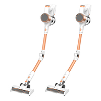Aspirateur balai sans fil détachable avec batterie, léger, pour la maison, avec lumières LED et brosse électrique pour sols