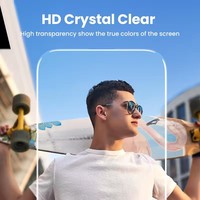 UGREEN Lot de 2 films de protection d'écran transparents 2.5D haute clarté en verre trempé pour iPhone 17 16 15 Pro Max