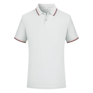 Unisex Breathable Cotton <b>Polo</b> Shirt 210G Summer Workwear Customizable Employee Uniform Loose Fit White - Product Image 3