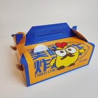 Boîtes à fentes jetables en papier kraft alimentaire résistant à la graisse pour poulet frit, sushi, nuggets de poulet et frites