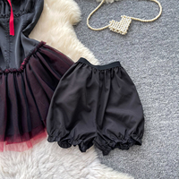 Ensemble deux pièces pour femme, sans bretelles, avec nœud décoratif, en tulle bouffant, coupe ajustée, pour soirée et club