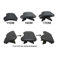 Repose-pieds ergonomique réglable en hauteur avec repose-pieds de loisirs de massage pour le bureau