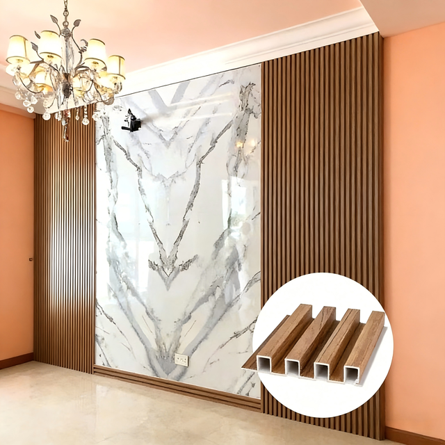 Modern Design WPC Wall Panel Waterproof Fire-Resistant Interior Wall Board for Office Building