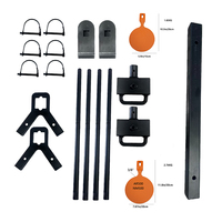 Support de cible de tir en plastique rond multi-usages de couleur orange de 6 et 8 pouces pour l'entraînement en extérieur sur le stand de tir