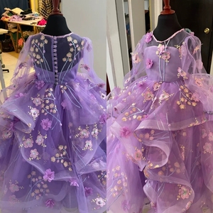 <span class=keywords><strong>Vestidos</strong></span> de fiesta de cumpleaños <span class=keywords><strong>para</strong></span> <span class=keywords><strong>niñas</strong></span>, florales, color <span class=keywords><strong>lila</strong></span>, personalizados, de manga larga, <span class=keywords><strong>para</strong></span> damas de honor, <span class=keywords><strong>para</strong></span> bebés y niños, <span class=keywords><strong>vestidos</strong></span> de gala - Product Image 1