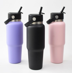 Thủy <span class=keywords><strong>32</strong></span> <span class=keywords><strong>oz</strong></span> rộng Flex rơm du lịch chai <span class=keywords><strong>32</strong></span> <span class=keywords><strong>oz</strong></span> rộng miệng cách nhiệt Chai du lịch chai - Product Image 6