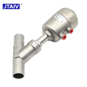 Válvula Neumática JTAIV de 2 Vías, Acero Inoxidable 304, Doble Acción, Rosca Hembra, Soldada, DN15, Ángulo Recto, Actuador Único - Product Image 5