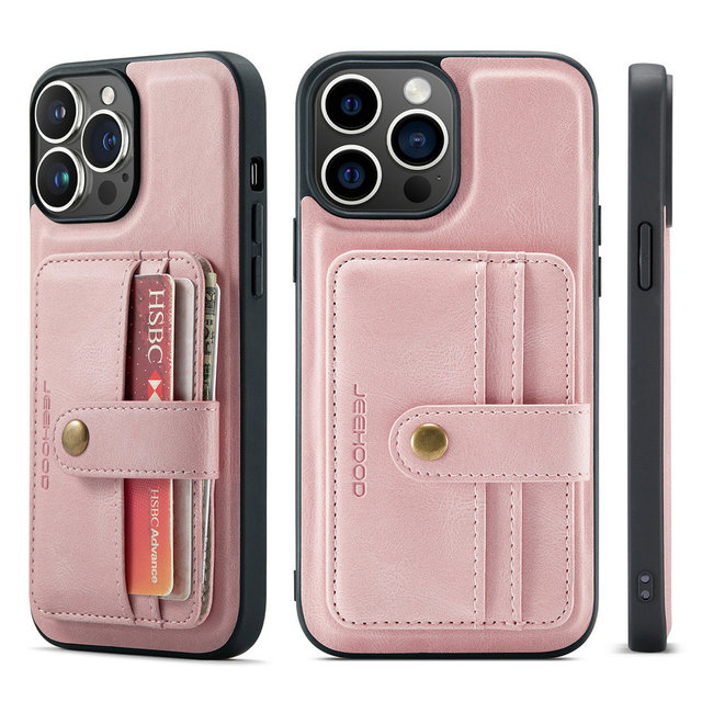 DG.Ming for iPhone 13 Pro Max Case With 2 in 1 Detachable Back Cover Strong Magnetic Wallet Card Case for iPhone 14 13 12 ProMax