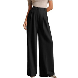 <span class=keywords><strong>Pantalon</strong></span> femme <span class=keywords><strong>taille</strong></span> <span class=keywords><strong>haute</strong></span> sur mesure, coupe ample, jambe large, <span class=keywords><strong>pantalon</strong></span> <span class=keywords><strong>de</strong></span> bureau, tenue <span class=keywords><strong>de</strong></span> <span class=keywords><strong>travail</strong></span> formelle, automne 2026, couleur unie - Product Image 4
