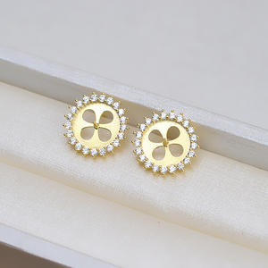 Ensemble de bijoux de mode pour femmes en argent S925, coquillage de cheval, perle, accessoires de bricolage, collier pendentif, boucles d'oreilles - Personnalisé, semi-fini - Product Image 2