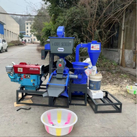 Machines à moudre multifonctions 4-en-1, décortiqueuse et moulin à riz, petit polisseur de riz domestique au prix le plus bas