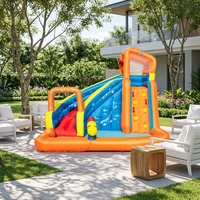 Grand toboggan aquatique extérieur pour tous les sexes, en tissu Oxford, avec fonctions de windsurf et de surf, comprenant un souffleur et des kits de réparation