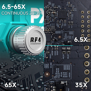 Microscope stéréoscopique trinoculaire RF4 PX6 avec zoom continu, caméra, anneau lumineux LED et base stable pour <span class=keywords><strong>réparation</strong></span> de PCB et de téléphones - Product Image 4