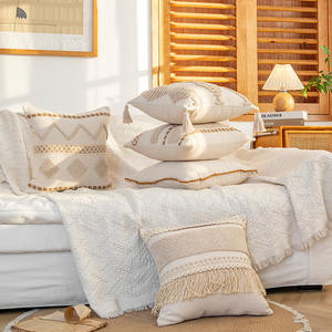 Yanxuan Bohemian Handwoven Pillowcase Rectangle Cotton Linen Plush Cushion Cover Home Sofa Decorative Throw Pillow - Product Image 3