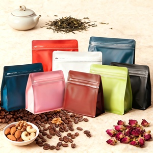 Bolsas <span class=keywords><strong>de</strong></span> Café Reutilizables <span class=keywords><strong>con</strong></span> Fondo Plano, Cierre Lateral y Válvula, Impresión Personalizada y Sellado Térmico - Product Image 4