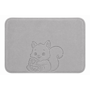 พรมห้องน้ำลายการ์ตูนสัตว์น่ารัก รูปทรงสี่เหลี่ยมผืนผ้า ดูดซับน้ำได้ดี ทำจากเส้นใยโพลีเอสเตอร์ ดีไซน์เรียบง่ายสำหรับห้องน้ำ - Product Image 5