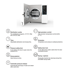 Autoclave Dentale 18L 23L Sterilizzatore Classe B Autoclave per Sterilizzazione Dentale - Product Image 5