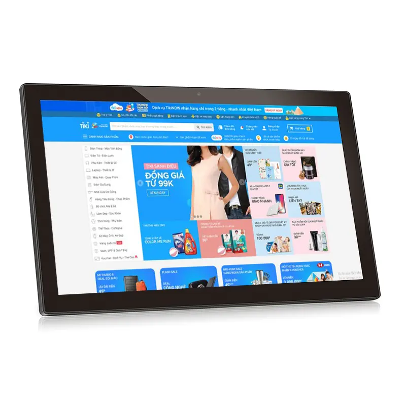 Tablet de toque fácil 10 "12" 13 "14" 15 "17" 18 "21" 24 "android inteligente pos/médica/industrial/kiosk tablet pc tudo em um