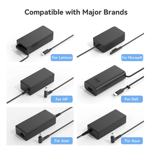 อะแดปเตอร์สำหรับโน้ตบุ๊คแล็ปท็อป45W 65W 90W 140W แหล่งจ่ายไฟ usbc Type C อะแดปเตอร์สำหรับ DELL HP Asus <span class=keywords><strong>Lenovo</strong></span> - Product Image 4