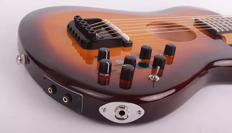Zuma Headless Travel Guitar Built-In Drum Machine Effects Silent