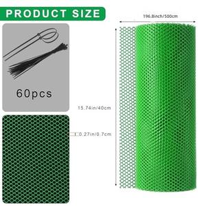 Filet d'escrime de jardin en plastique pour balcon et poulet à l'épreuve des chats Filet de jardinage hexagonal pour chien et poulet Clôture pour volaille - Product Image 3