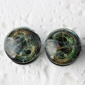 Glas Ohr Tunnel Großhandel Body Piercing Schmuck Mode Ohr stöpsel Ohrringe Large <span class=keywords><strong>Gauge</strong></span> Tunnel - Product Image 2