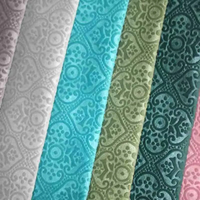 Tissu en velours hollandais 3D gaufré, respirant, 100% polyester, personnalisable, pour la décoration de la maison