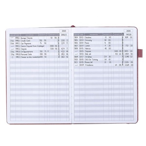 Quaderno con registro di controllo del libro del registro di contabilità in rilievo con Logo in ecopelle per la contabilità delle piccole imprese - Product Image 4