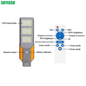 SUYEEGO Factory Price 18w Monocrystalline <strong>Solar</strong> Panel <strong>Outdoor</strong> Ip65 Battery <strong>Solar</strong> Street <strong>Light</strong> - Product Image 6