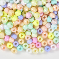 Perles de rocailles en verre rondes de 4 mm en vrac, perles de rocailles en verre de haute qualité de 100 g de couleur unie pour le bricolage