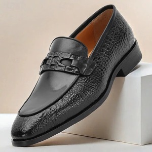 Chaussures Oxford pour hommes en cuir véritable, modèle 2026, texture haut de gamme, bout pointu, fabriquées à la main, luxe, Nolfo. - Product Image 4