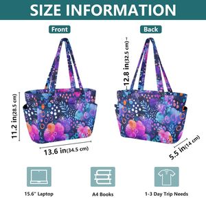 Colorful Dot Print Australian Style Quilted Polyester Ladies Tote Bag Shoulder Bag Large Capacity Custom Womens Handbags - Product Image 4