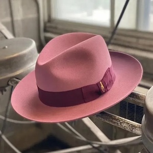 Wool Felt Fedora <b>Hat</b> Classic Adjustable Unisex Bow <b>Band</b> Winter Travel Formal Casual <b>Hat</b> - Product Image 3