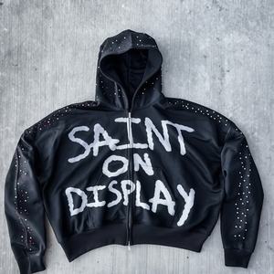 Sudaderas con Capucha Bordadas en 3D Personalizadas al por Mayor, Sudaderas de Invierno para Sudaderas Lisas, Sudaderas con Capucha Bordadas en Chenilla para Parejas - Product Image 3