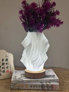 Lámpara <span class=keywords><strong>de</strong></span> mesa <span class=keywords><strong>de</strong></span> luz nocturna LED moderna GL Diseño novedoso con fuente <span class=keywords><strong>de</strong></span> alimentación CC Característica simple - Product Image 3